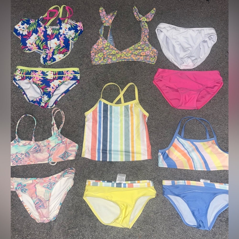 12-Piece Girls 3T Swimwear Lot | O’Neill, Wonder Nation, Tommy Bahama, & more